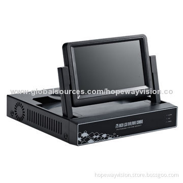 720P NVR, built-in LCD, 4ch NVR P2P onvif, 3G WIFI
